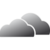 Kompakte Wolken ohne Sonne